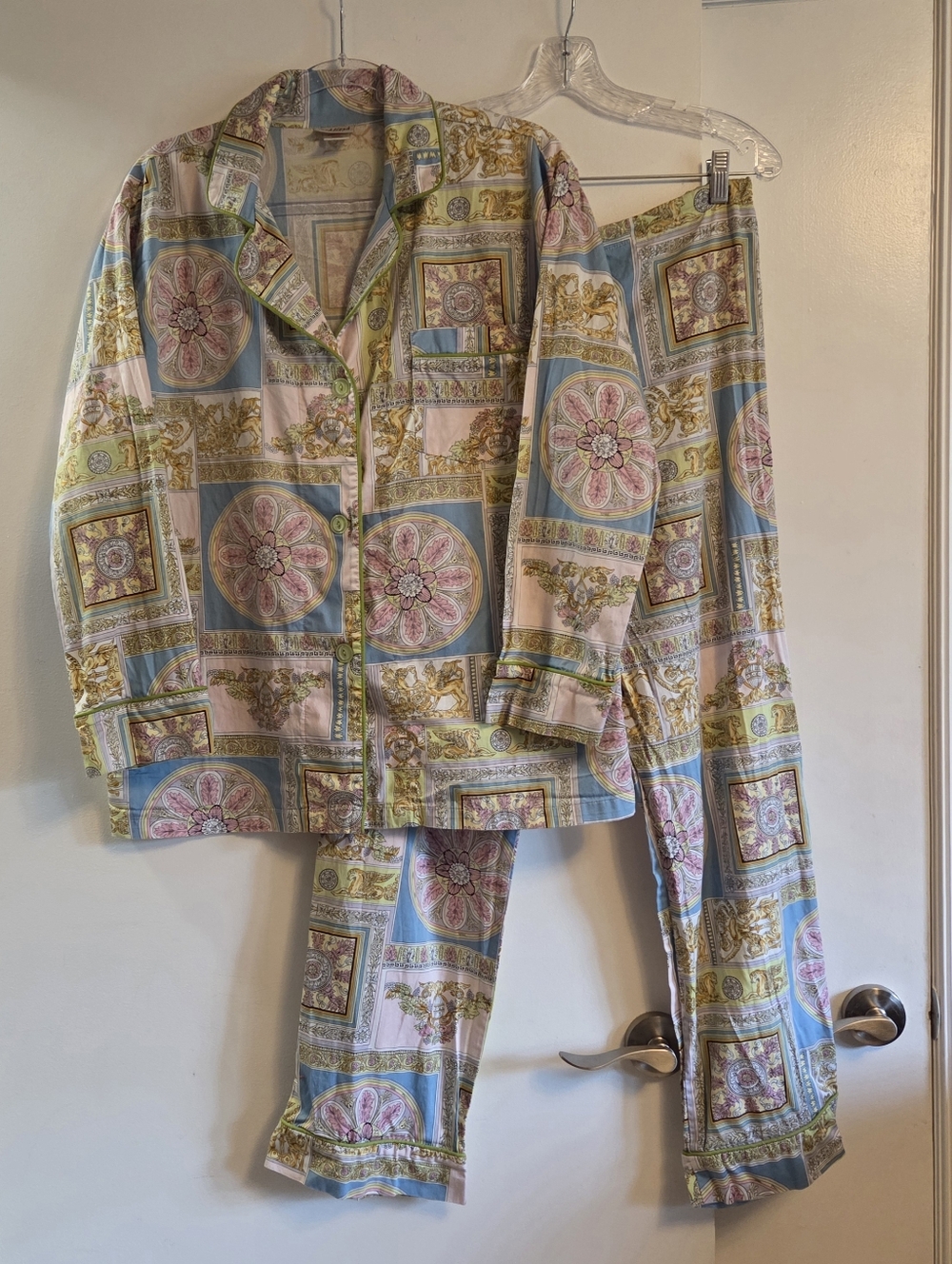 BEDHEAD Pajama Set Pink Venetian Print Large